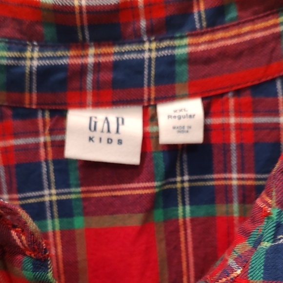 Old Navy Red Plaid Dress - Picture 2 of 4